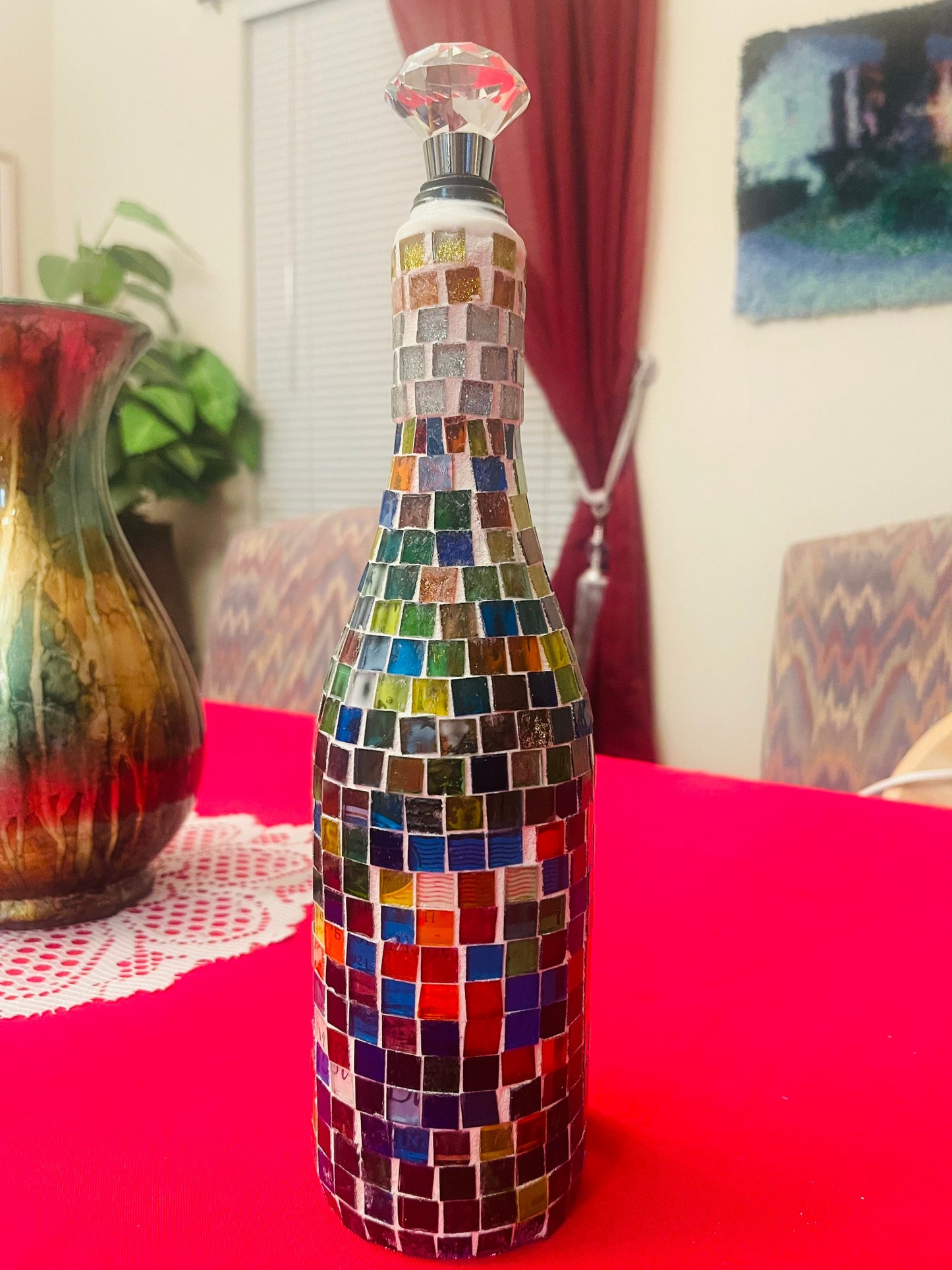 Stained Glass Look Wine Decanter