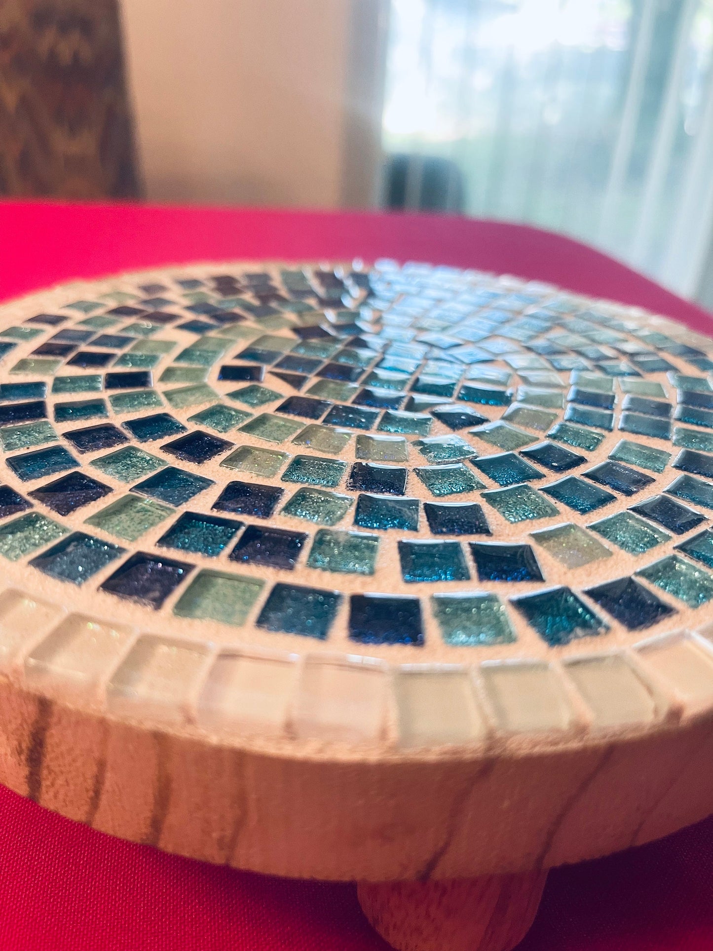 Turquoise Plant Stand