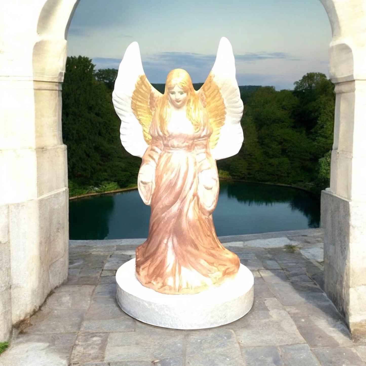 Ethereal Guardian Angel Statue