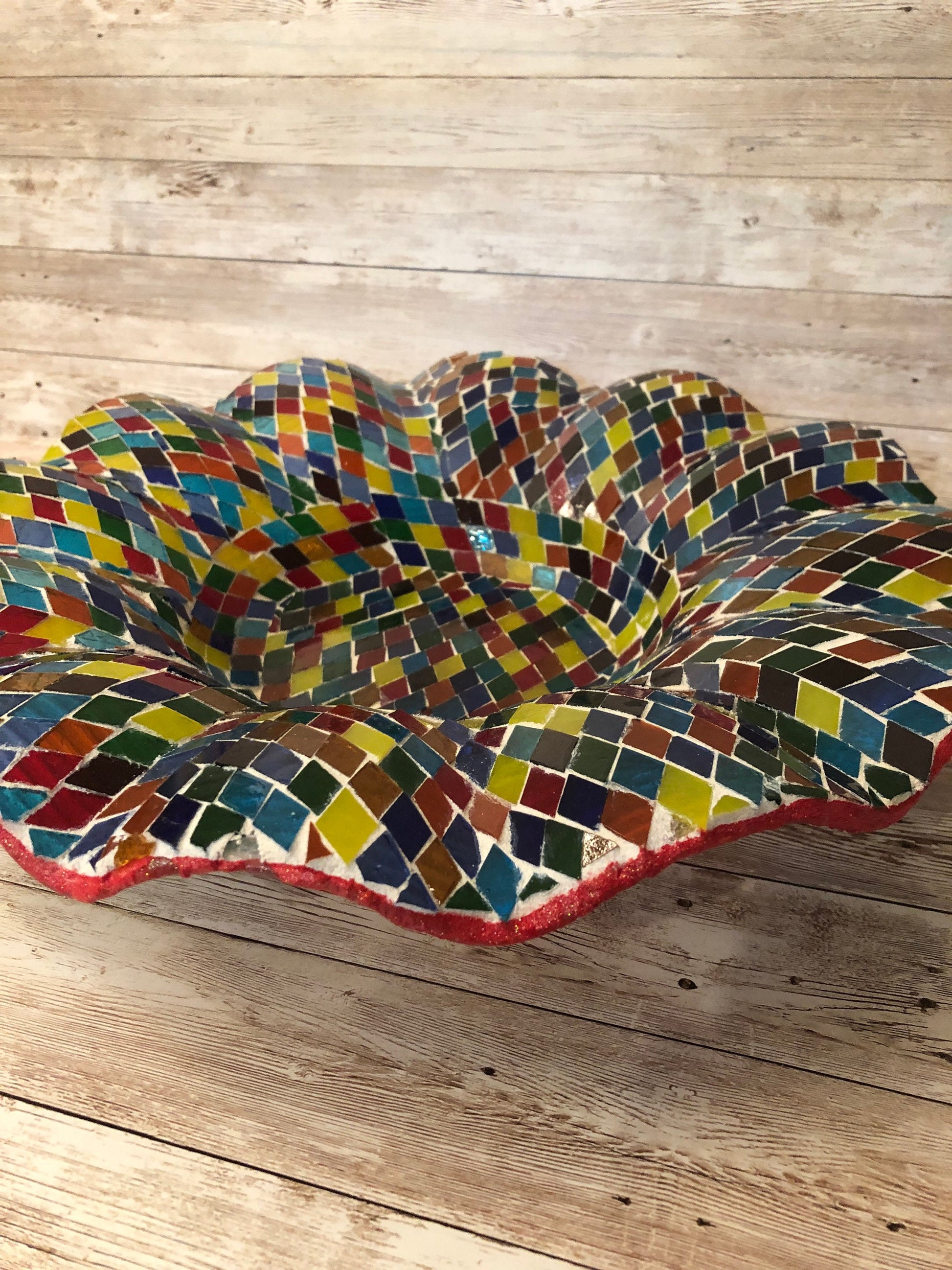 Wave shaped Bowl | Mid-Century Modern Decor