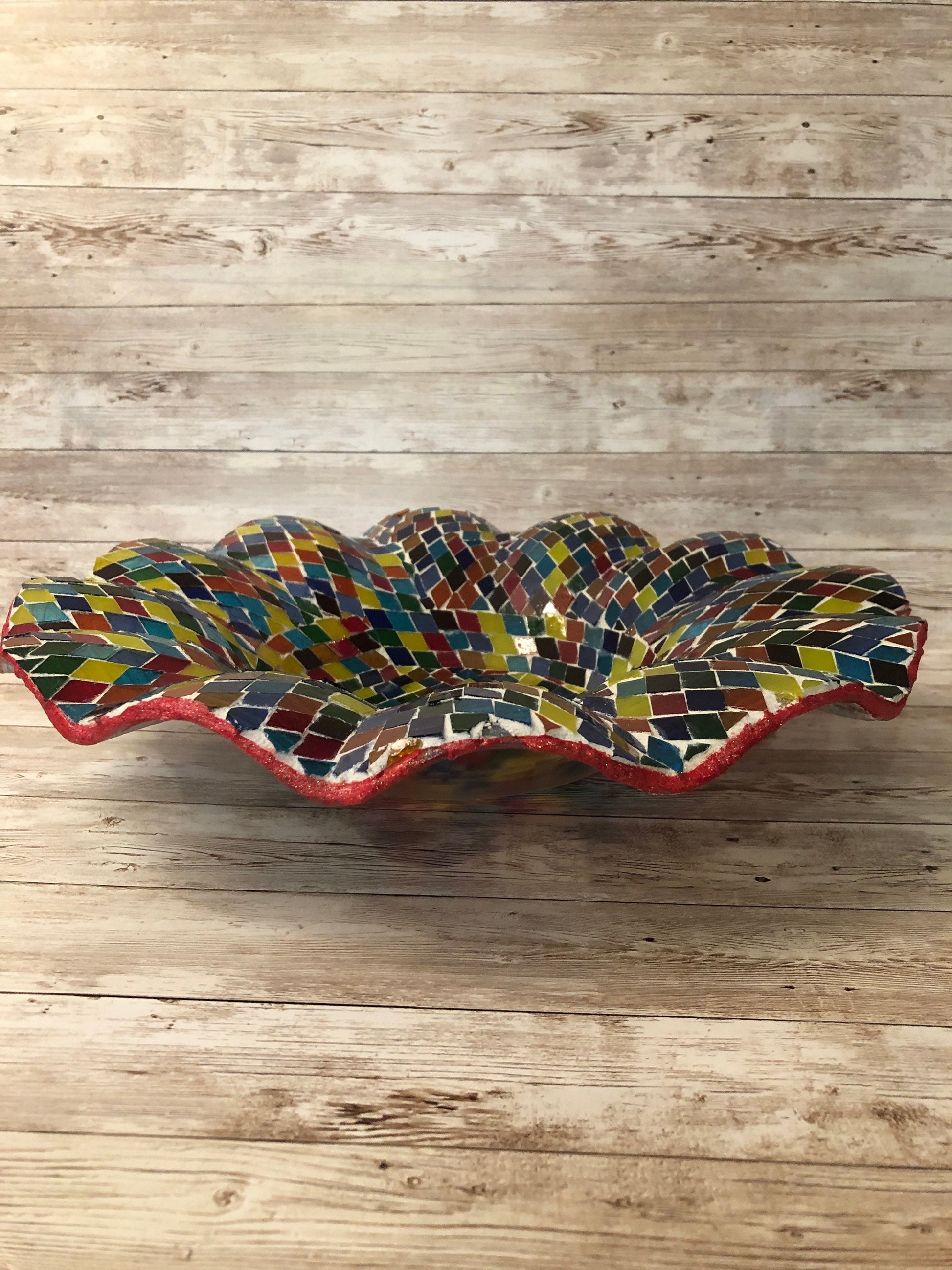 Wave shaped Bowl | Mid-Century Modern Decor
