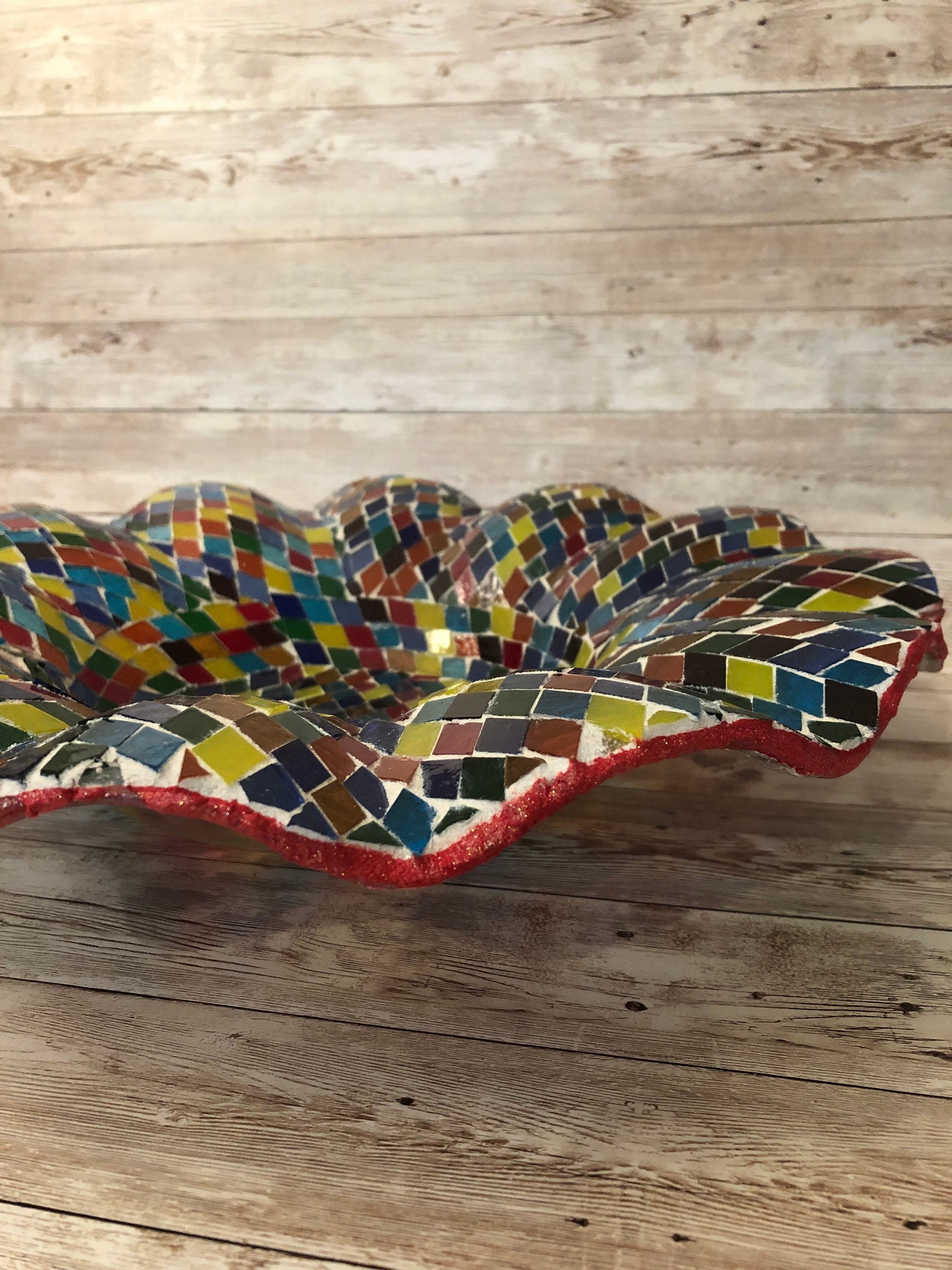 Wave shaped Bowl | Mid-Century Modern Decor