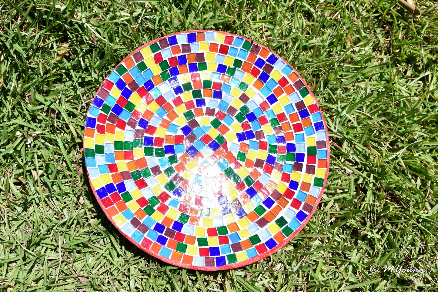 Rainbow Glass Decorative Plate
