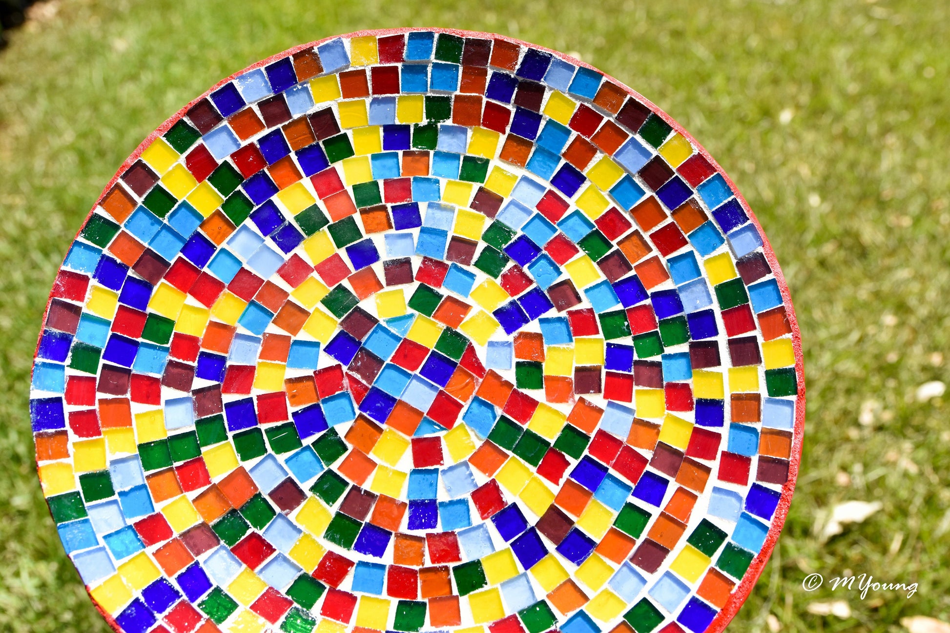 Rainbow Glass Decorative Plate