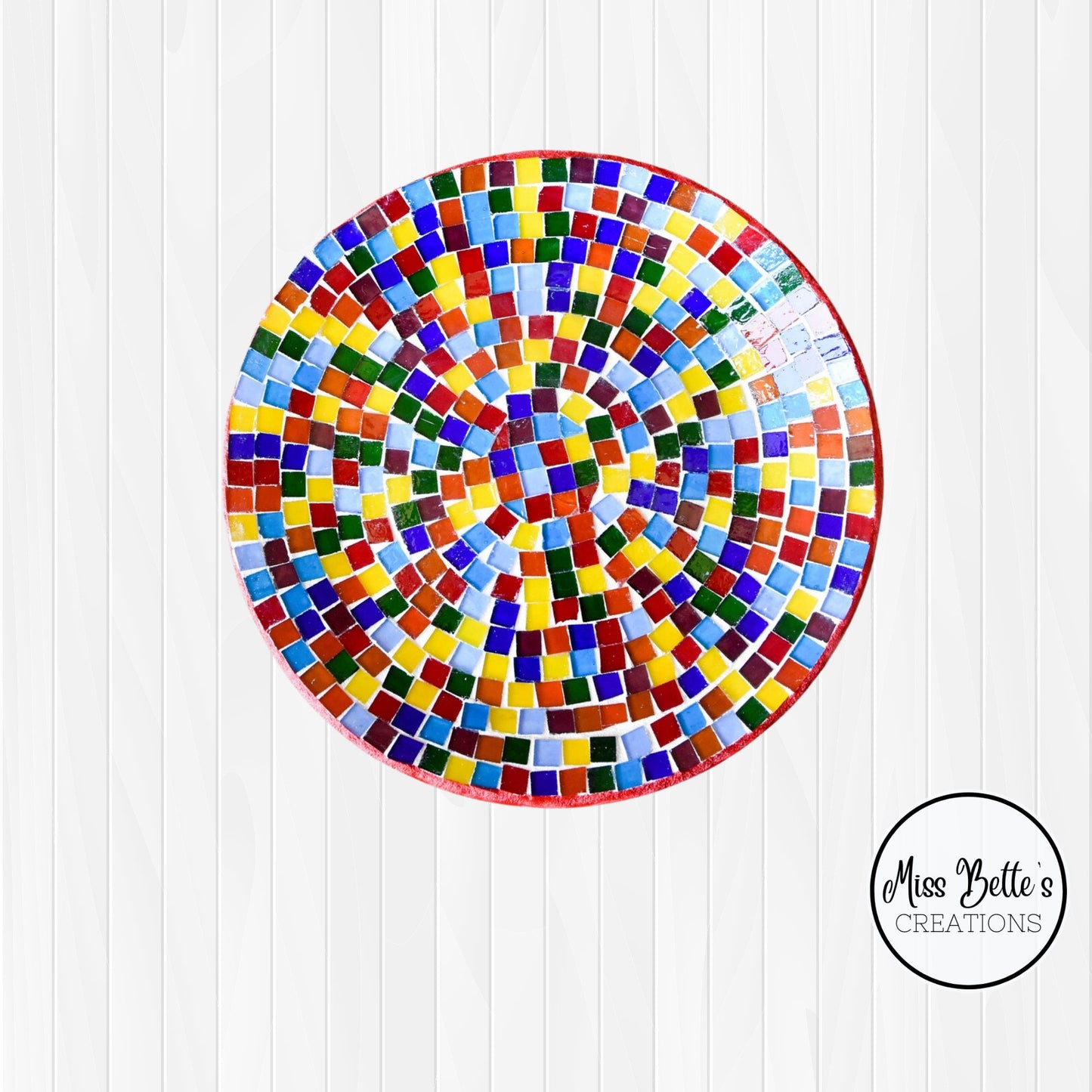 Rainbow Glass Decorative Plate