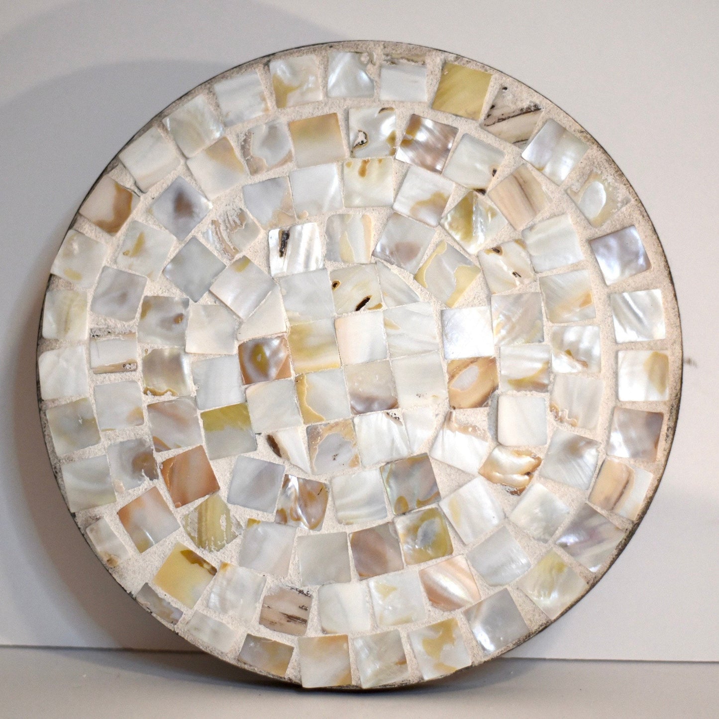 Large Mother of Pearl Decorative Stand/ Free Shipping