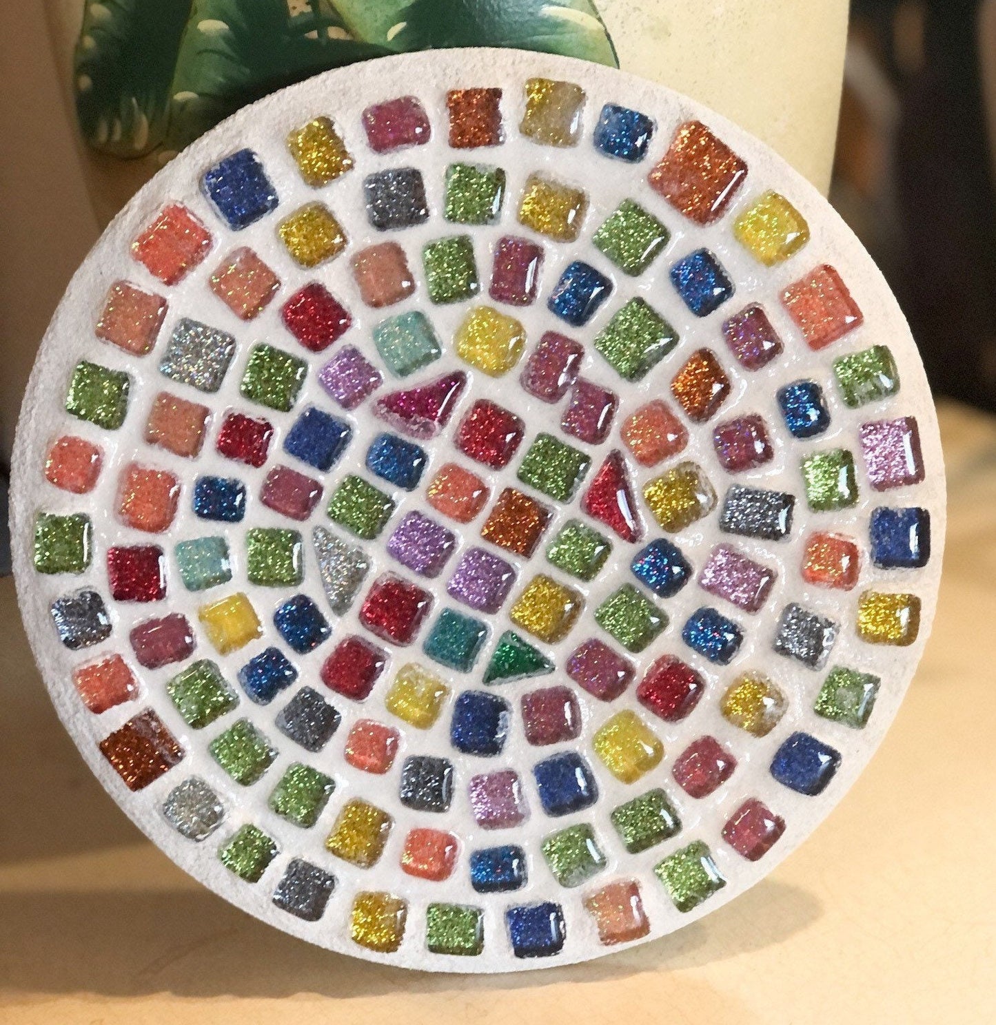 Trivet, Mosaic,Hot Plate, Plant Stand, Candle Base, Coffee Mug Base