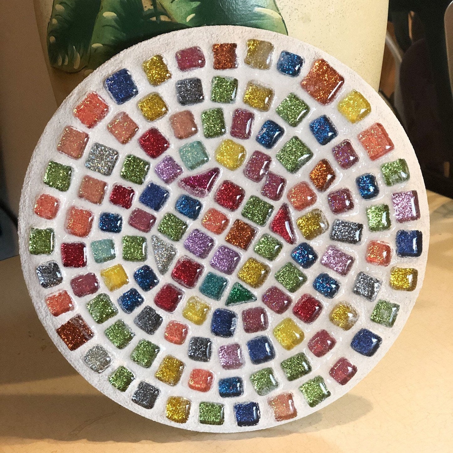 Trivet, Mosaic,Hot Plate, Plant Stand, Candle Base, Coffee Mug Base