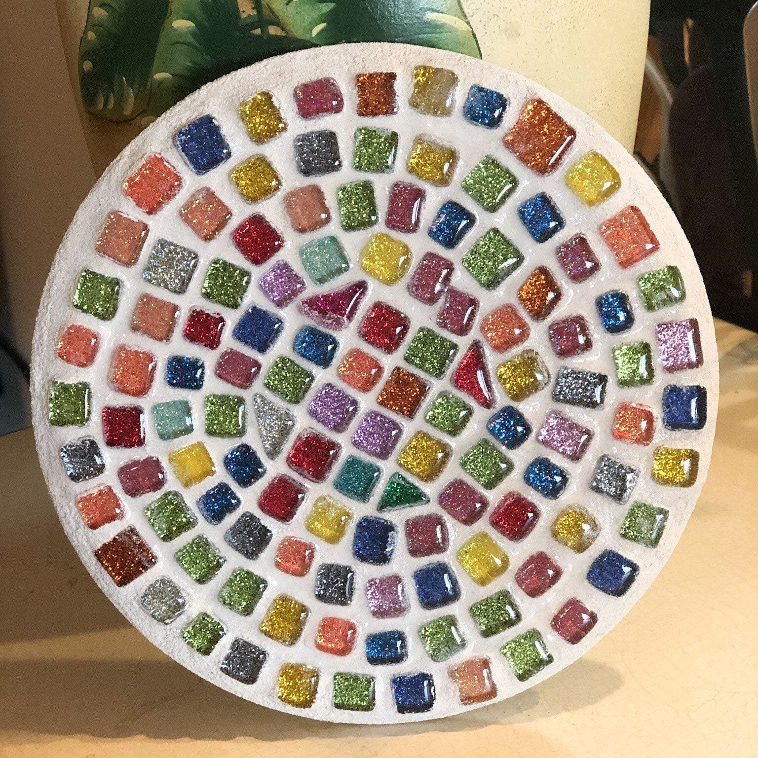 Trivet, Mosaic,Hot Plate, Plant Stand, Candle Base, Coffee Mug Base