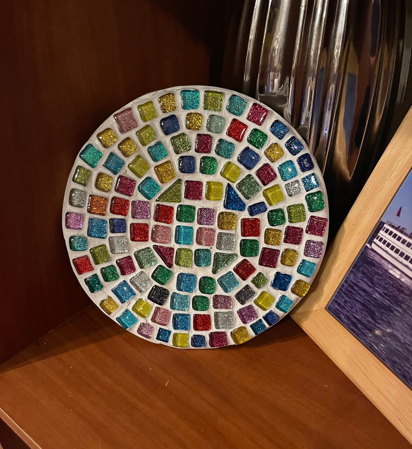 Trivet, Mosaic,Hot Plate, Plant Stand, Candle Base, Coffee Mug Base