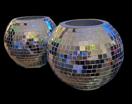Handmade Disco Ball Planter / Free Shipping
