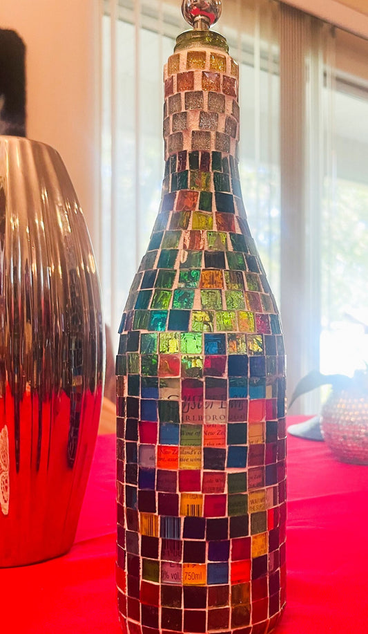 Stained Glass Look Wine Decanter