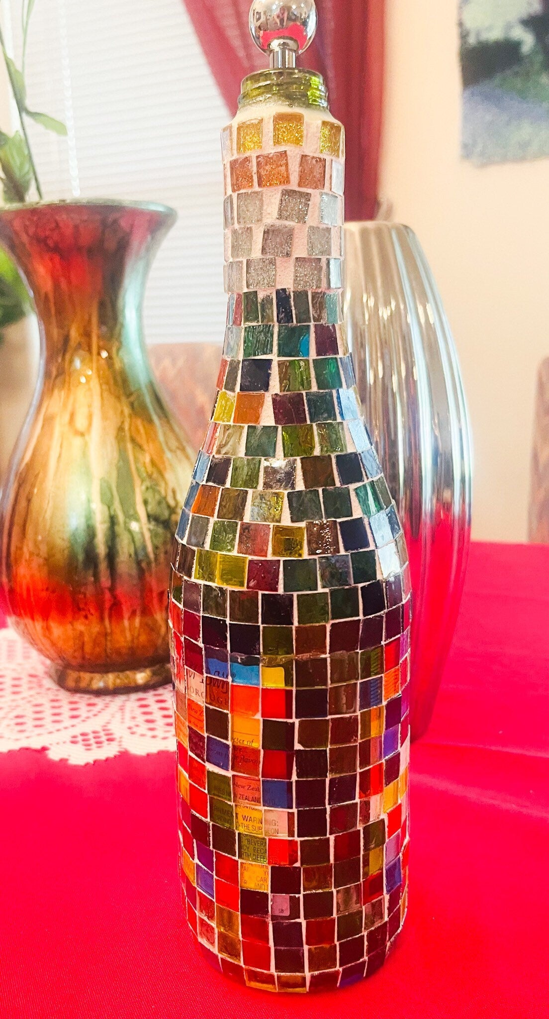 Stained Glass Look Wine Decanter