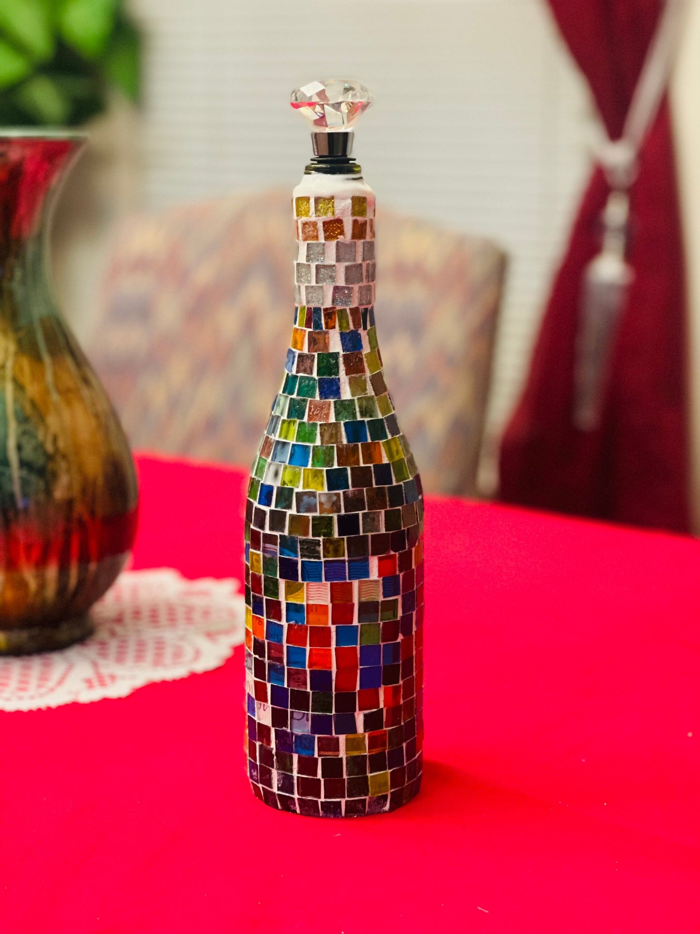 Stained Glass Look Wine Decanter