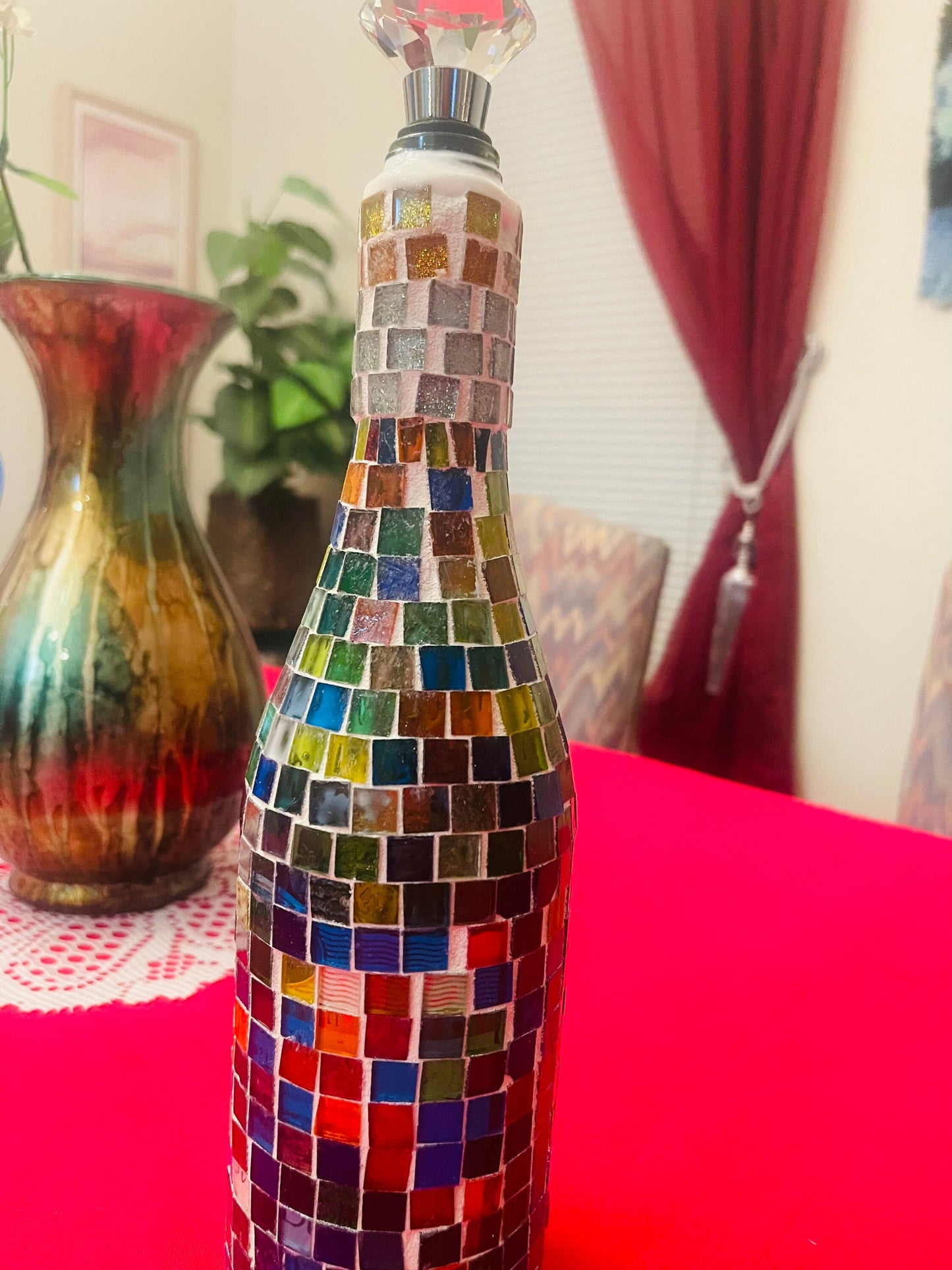 Stained Glass Look Wine Decanter