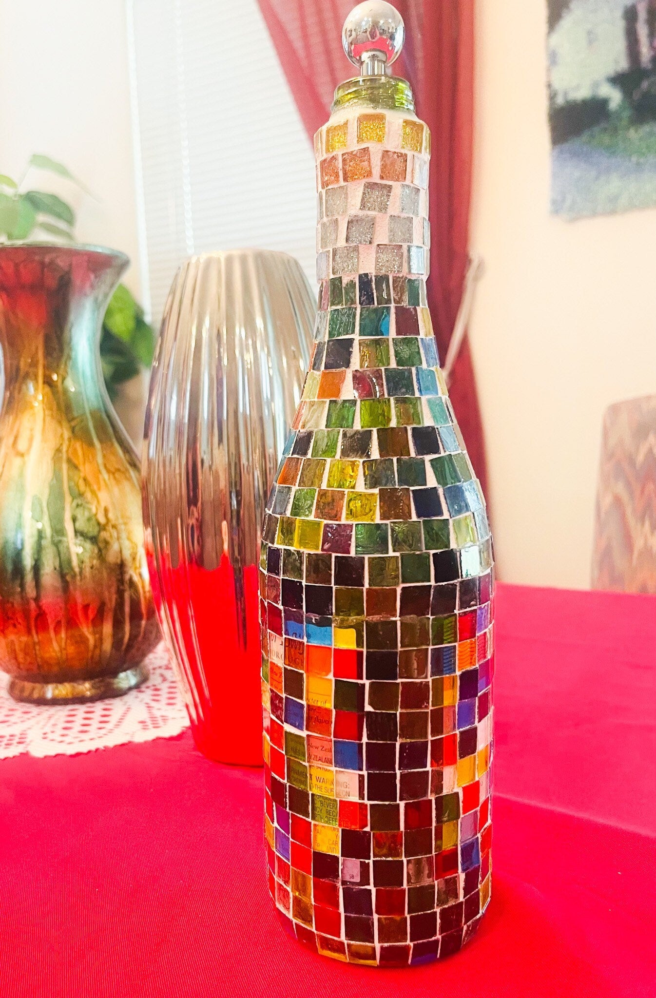 Stained Glass Look Wine Decanter