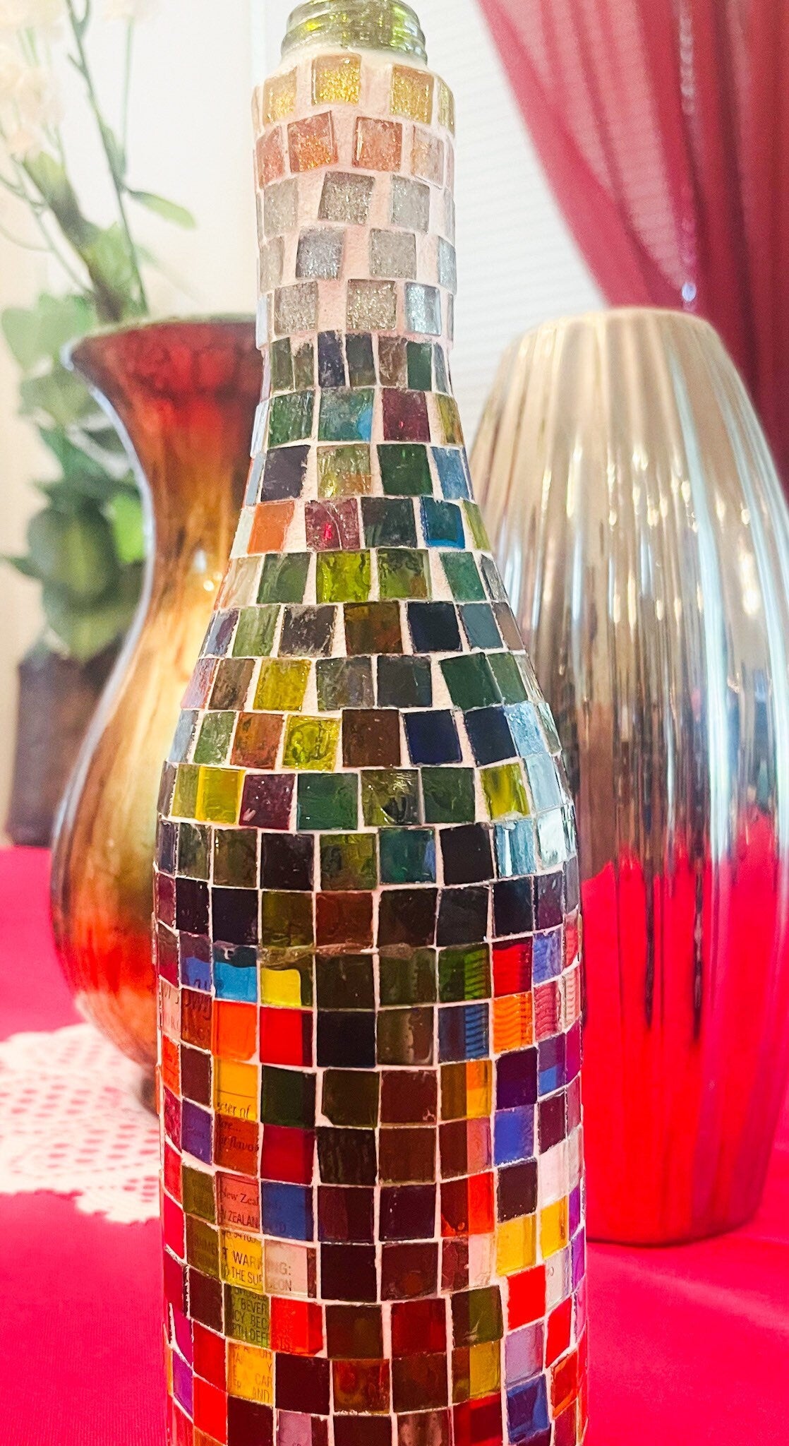 Stained Glass Look Wine Decanter