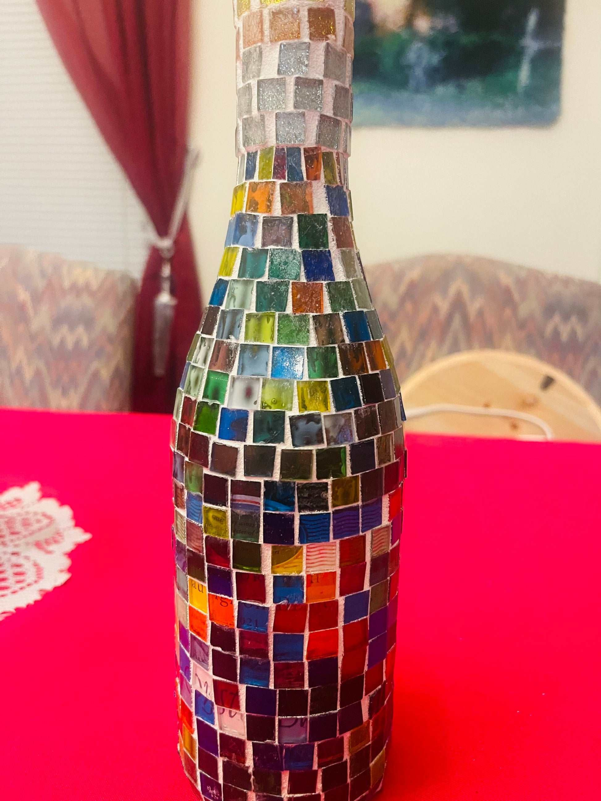 Stained Glass Look Wine Decanter