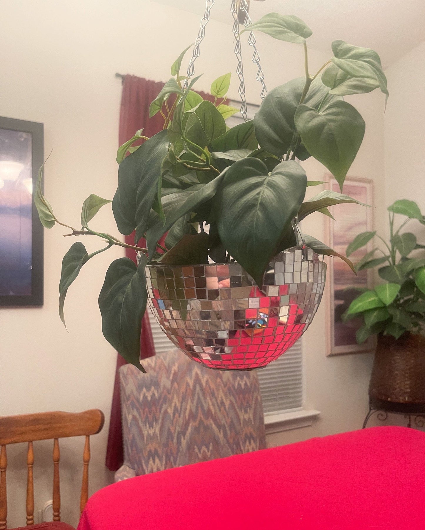 Mirrored Hanging Planter