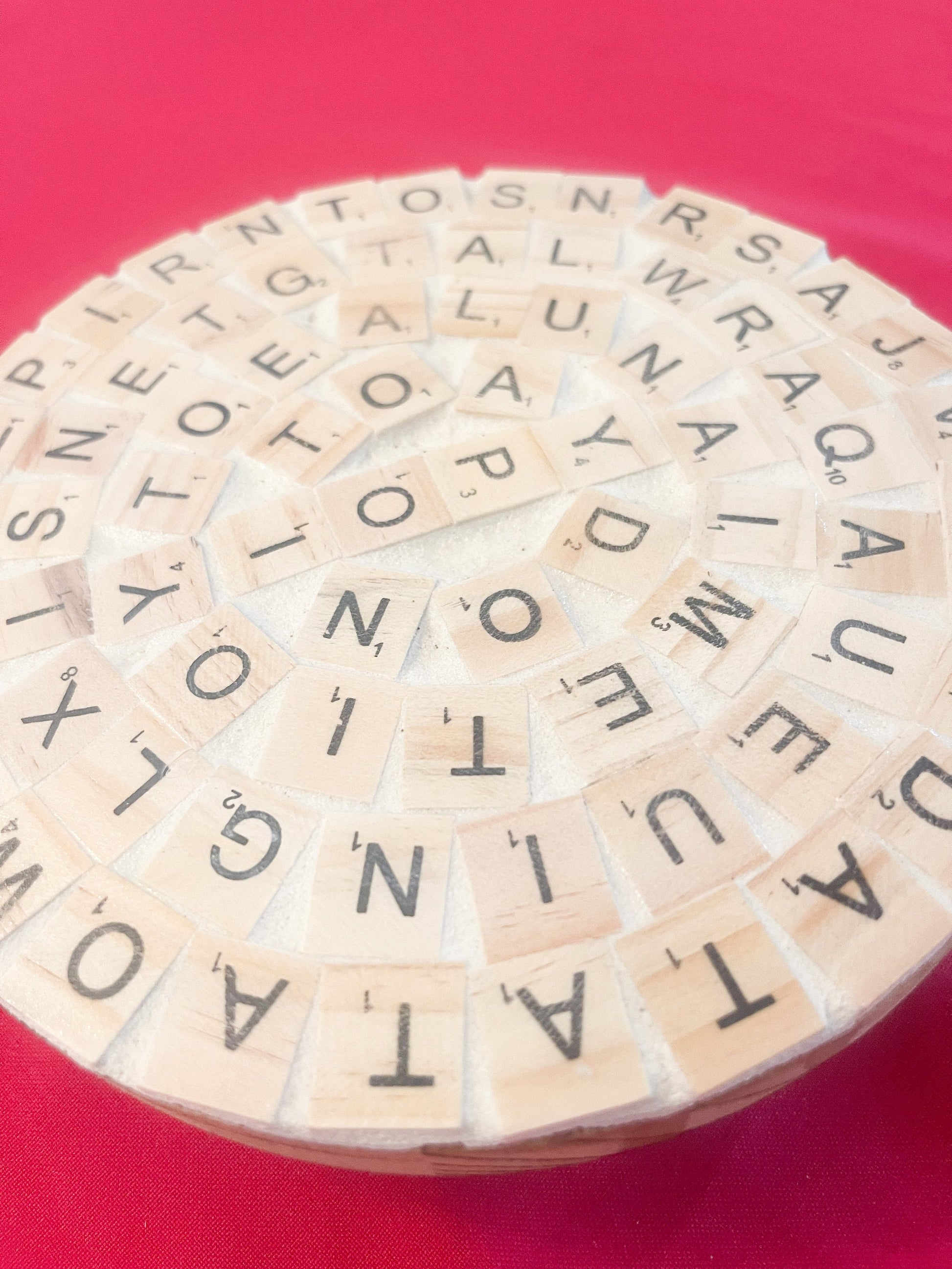 Word Game Plant Stand Decor