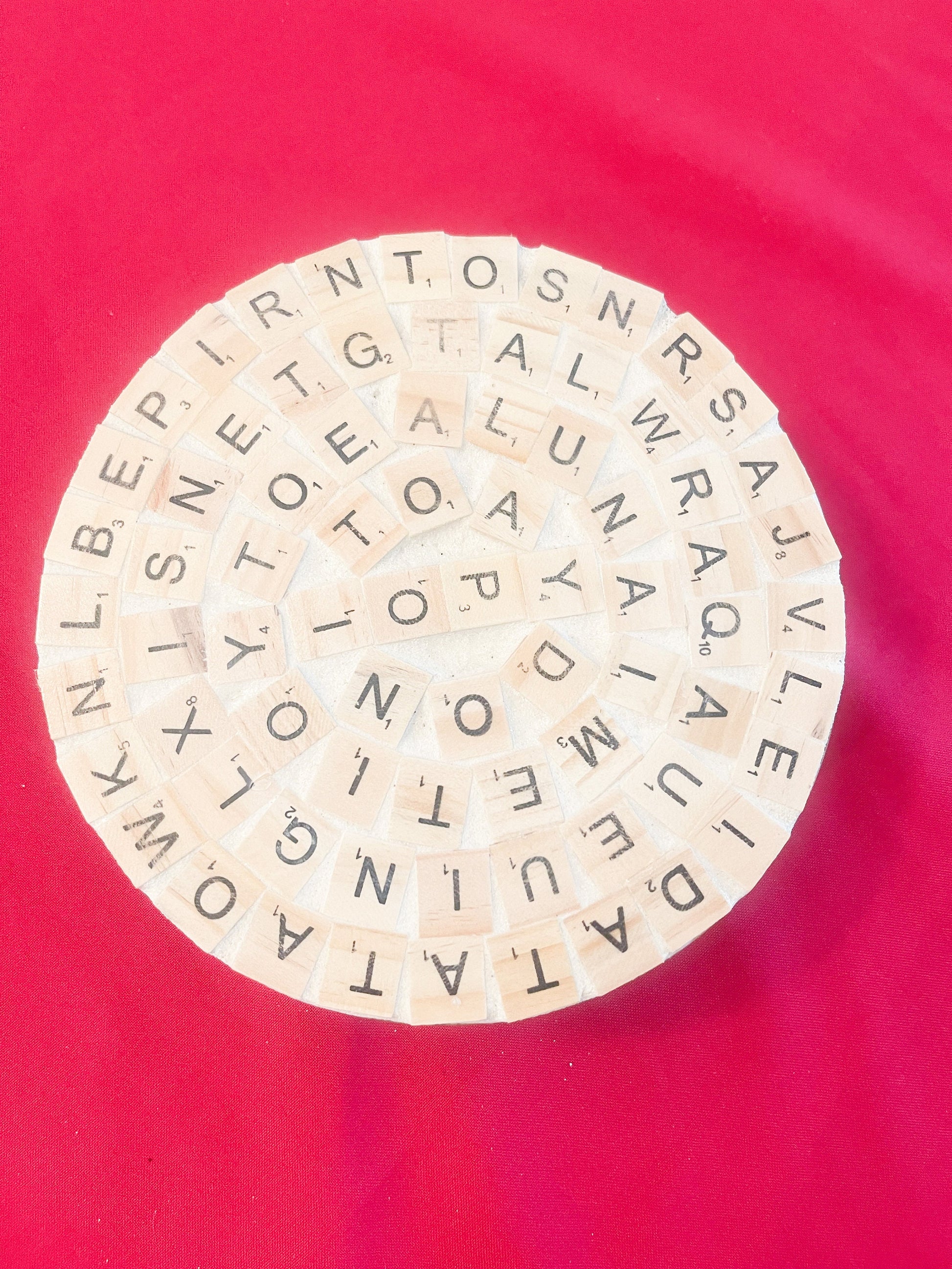 Word Game Plant Stand Decor