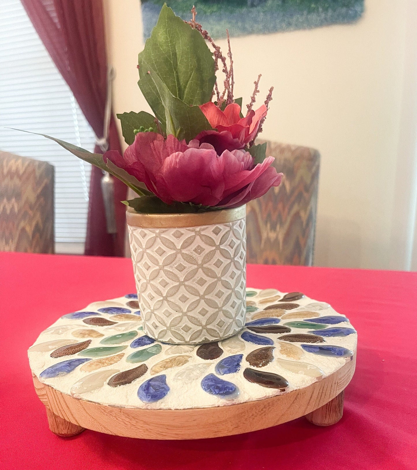 Plant Stand /Earth tones/FREE SHIPPING