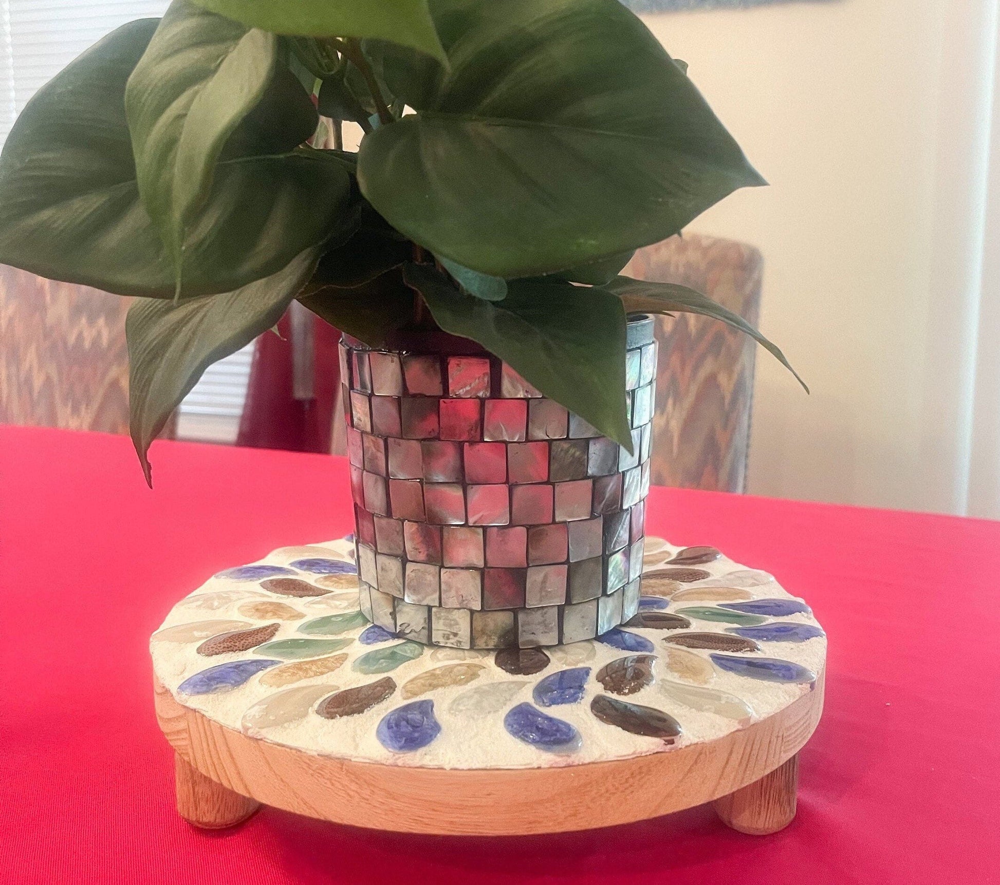 Plant Stand /Earth tones/FREE SHIPPING