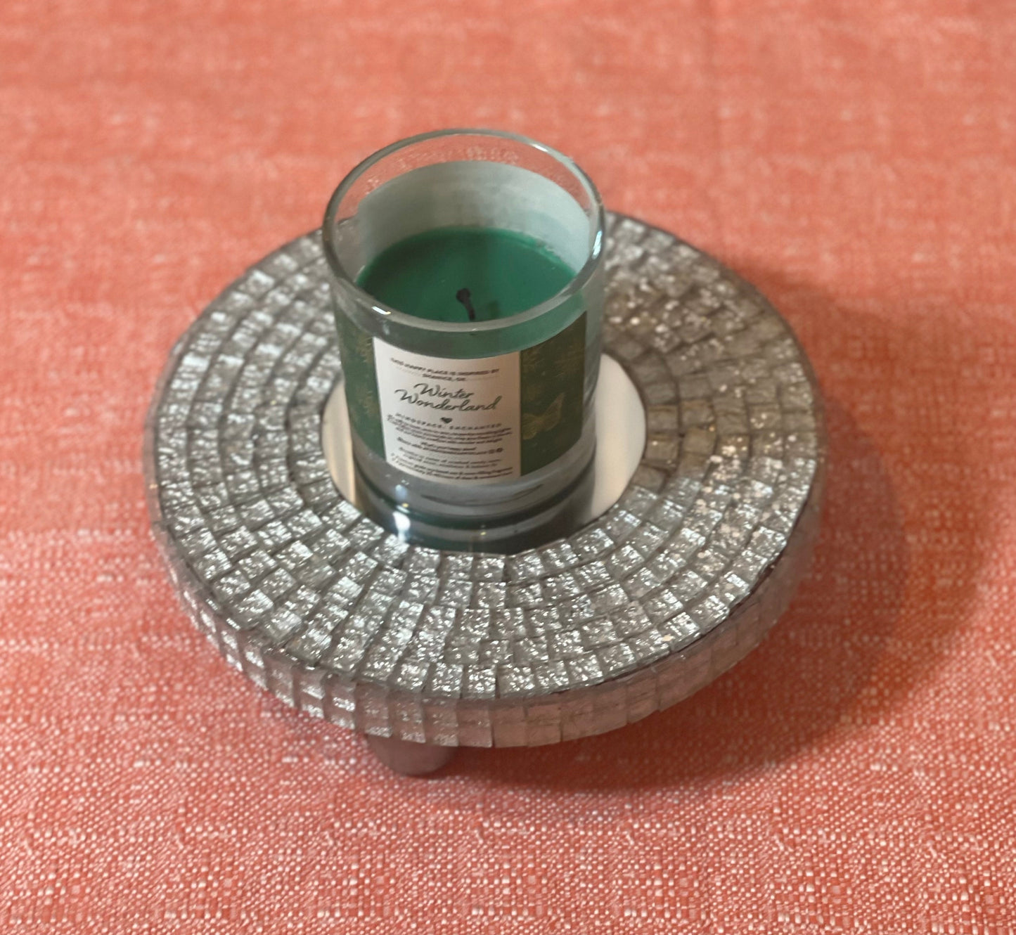 Handmade Mirrored Stand for Plants or cosmetics