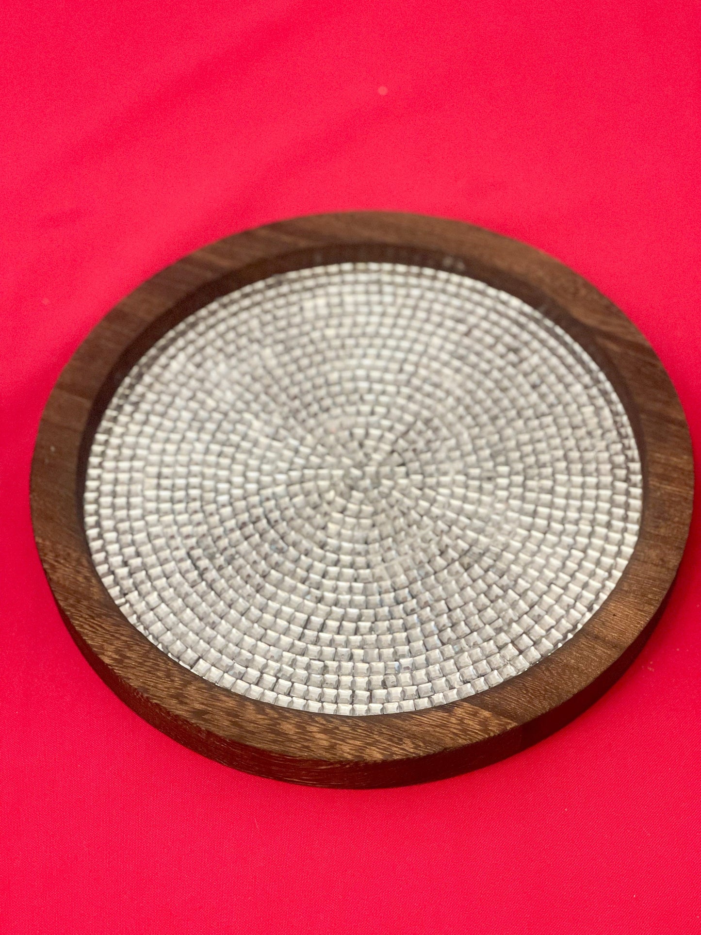 Wooden Centerpiece Plate-Free Shipping