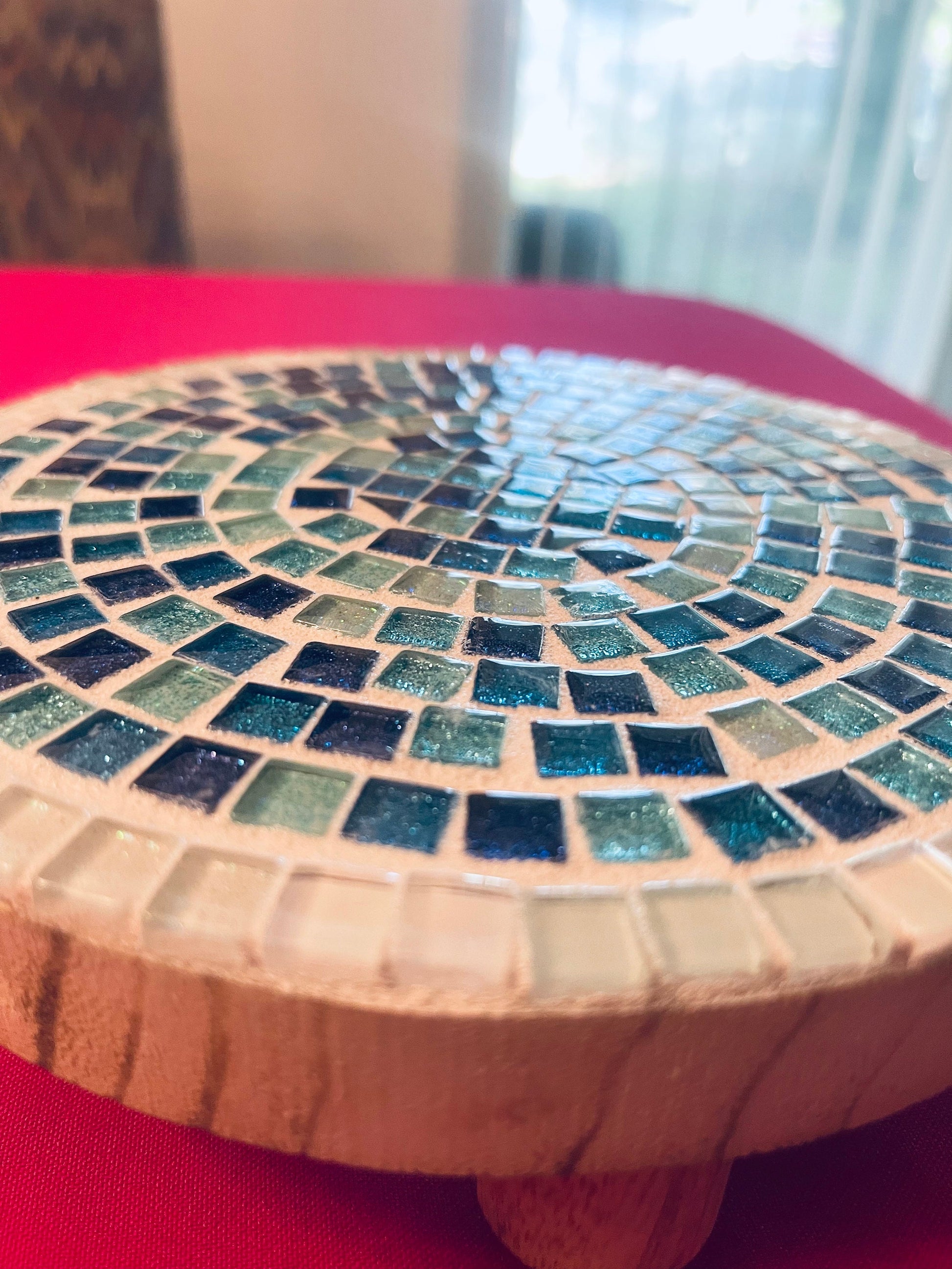 Turquoise Plant Stand