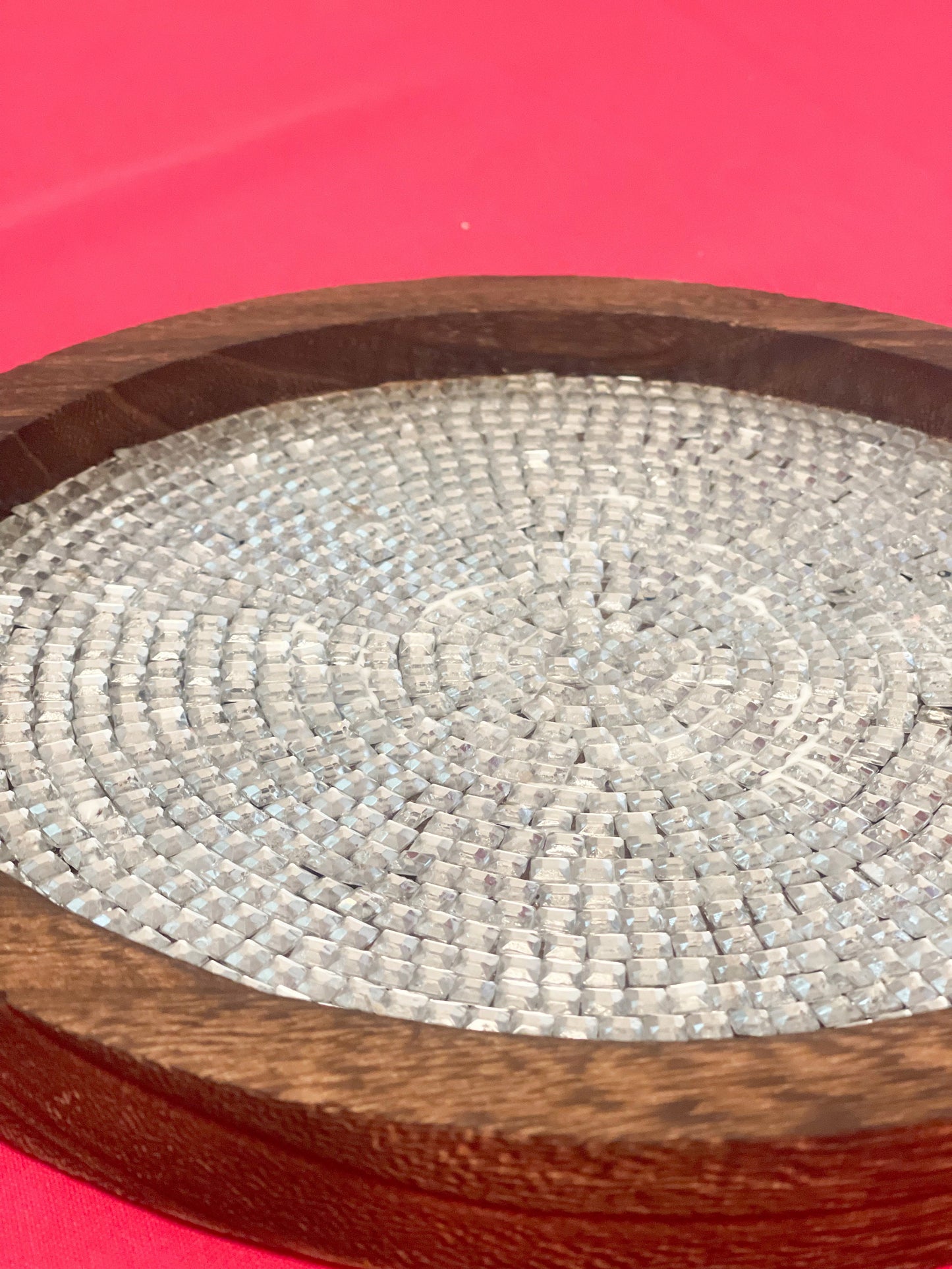 Wooden Centerpiece Plate-Free Shipping