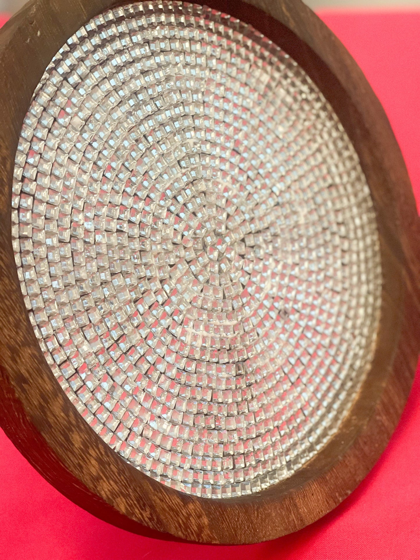 Wooden Centerpiece Plate-Free Shipping