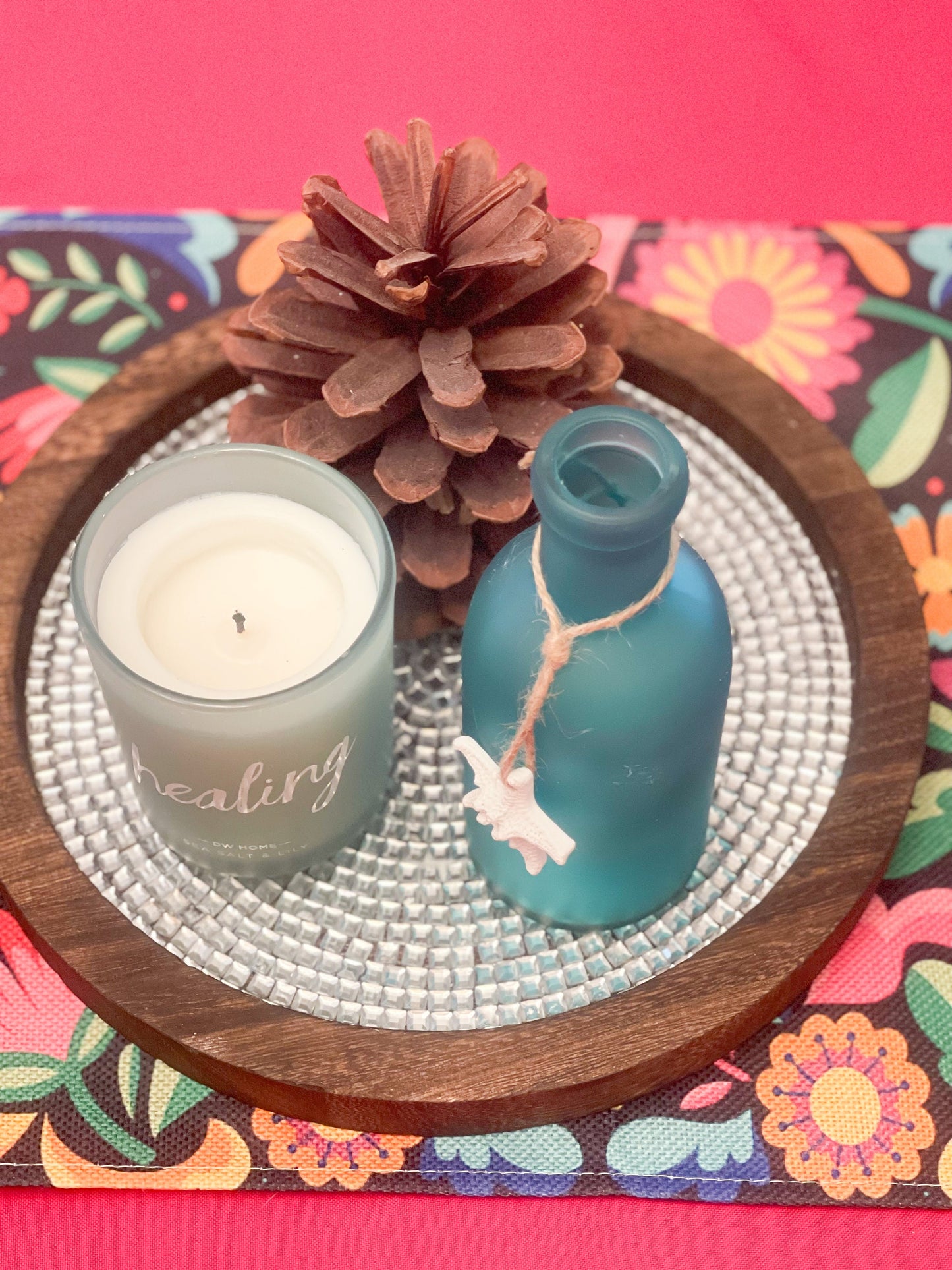 Wooden Centerpiece Plate-Free Shipping