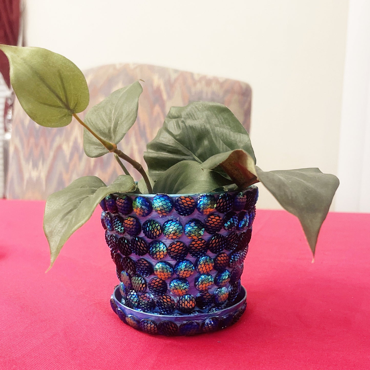 Blue/Purple Planter- Flower Pot- indoor Garden- Plant Lovers.