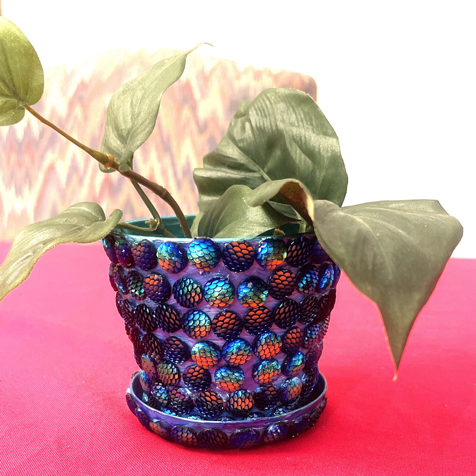 Blue/Purple Planter- Flower Pot- indoor Garden- Plant Lovers.
