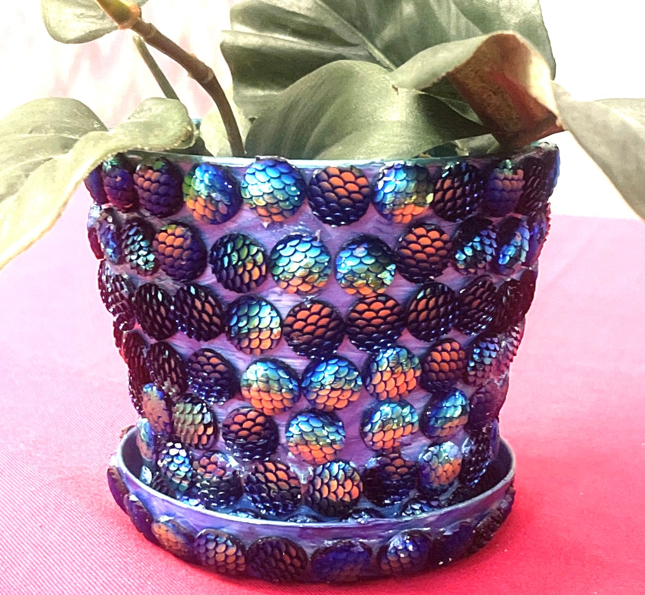 Blue/Purple Planter- Flower Pot- indoor Garden- Plant Lovers.