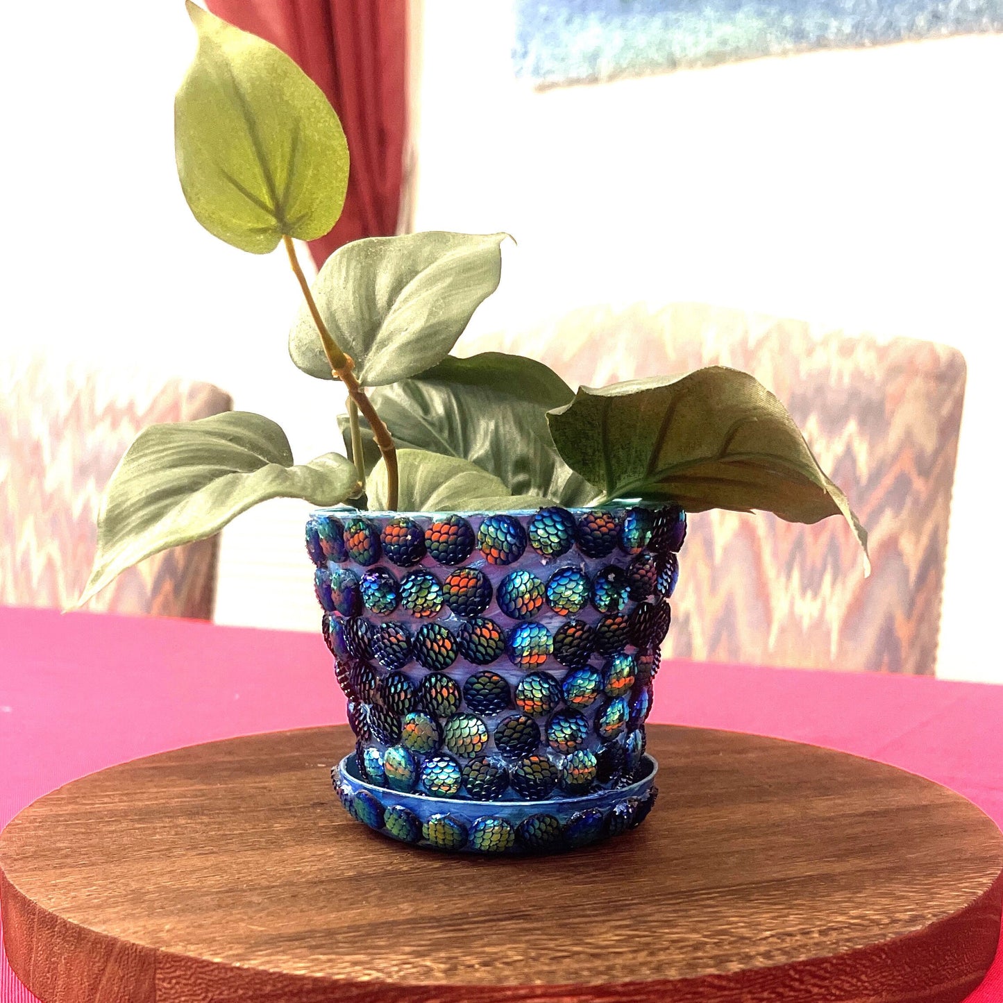 Blue/Purple Planter- Flower Pot- indoor Garden- Plant Lovers.