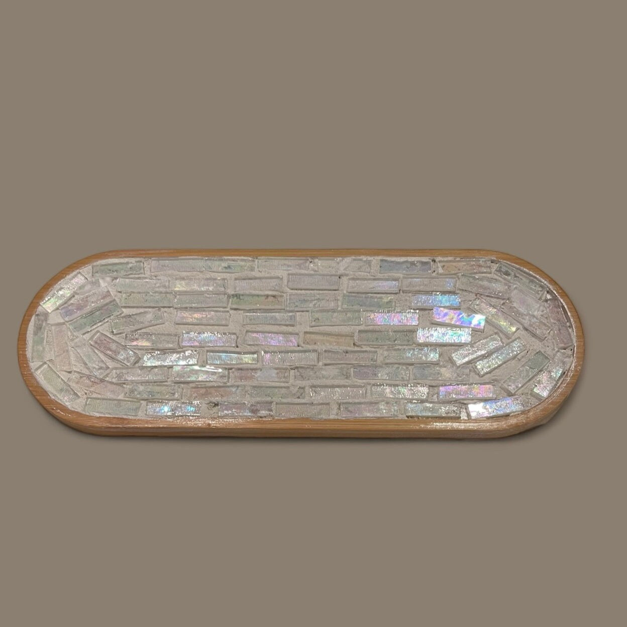 Iridescent Stained Glass Trivet/Spoon Rest/ Plant Tray