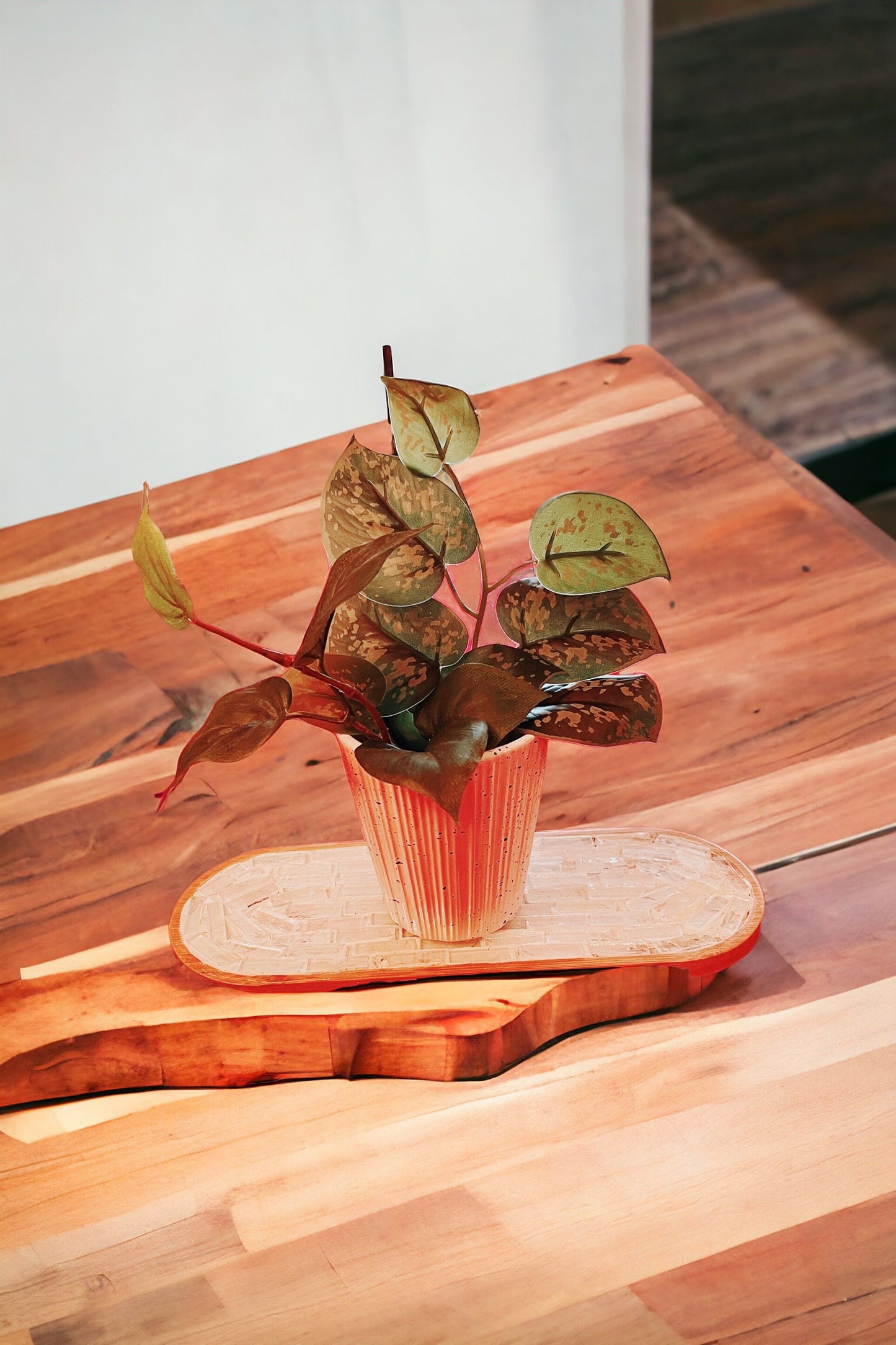 Iridescent Stained Glass Trivet/Spoon Rest/ Plant Tray