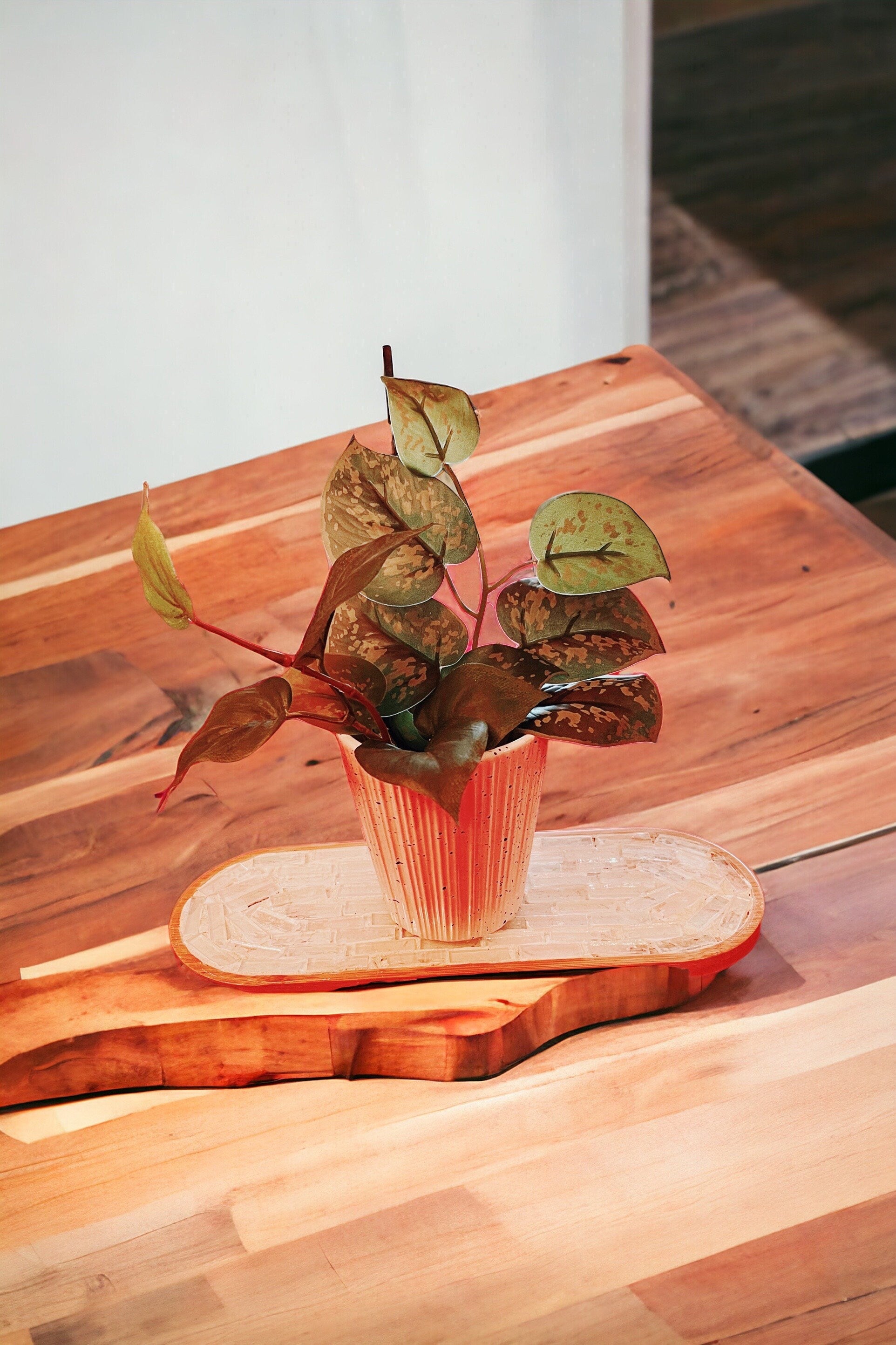 Iridescent Stained Glass Trivet/Spoon Rest/ Plant Tray