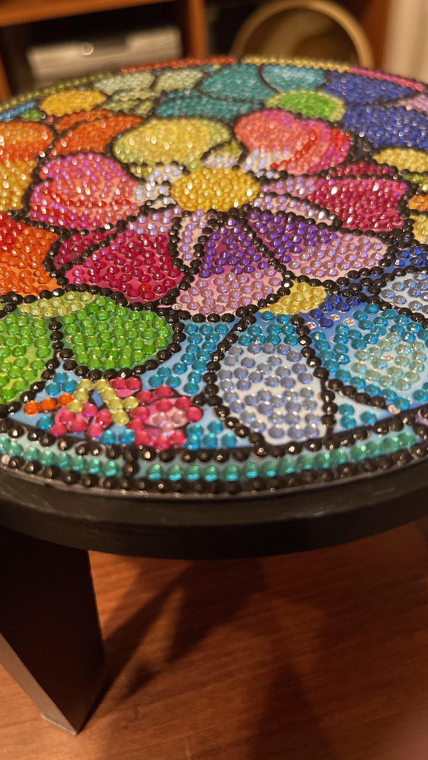 10” Plant Stand, Handmade Round Plant Stand, Tall Mosaic | Unique Plant Stand / Free Shipping