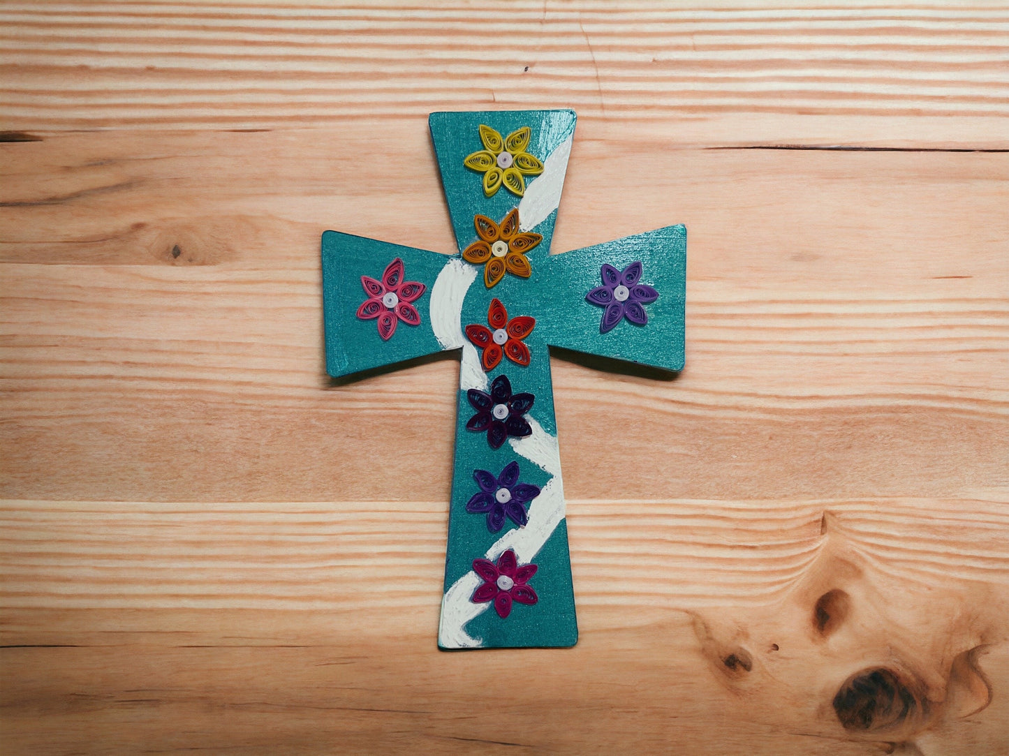Handmade Decorated Christian Cross/ Wall Hanging