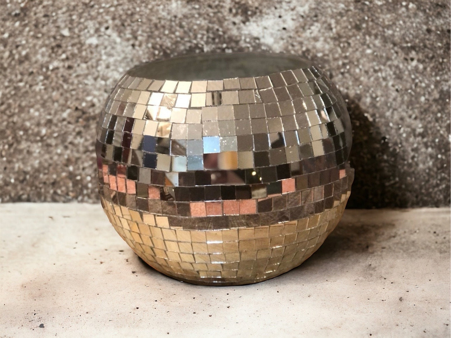 Handmade Disco Ball Planter / Free Shipping