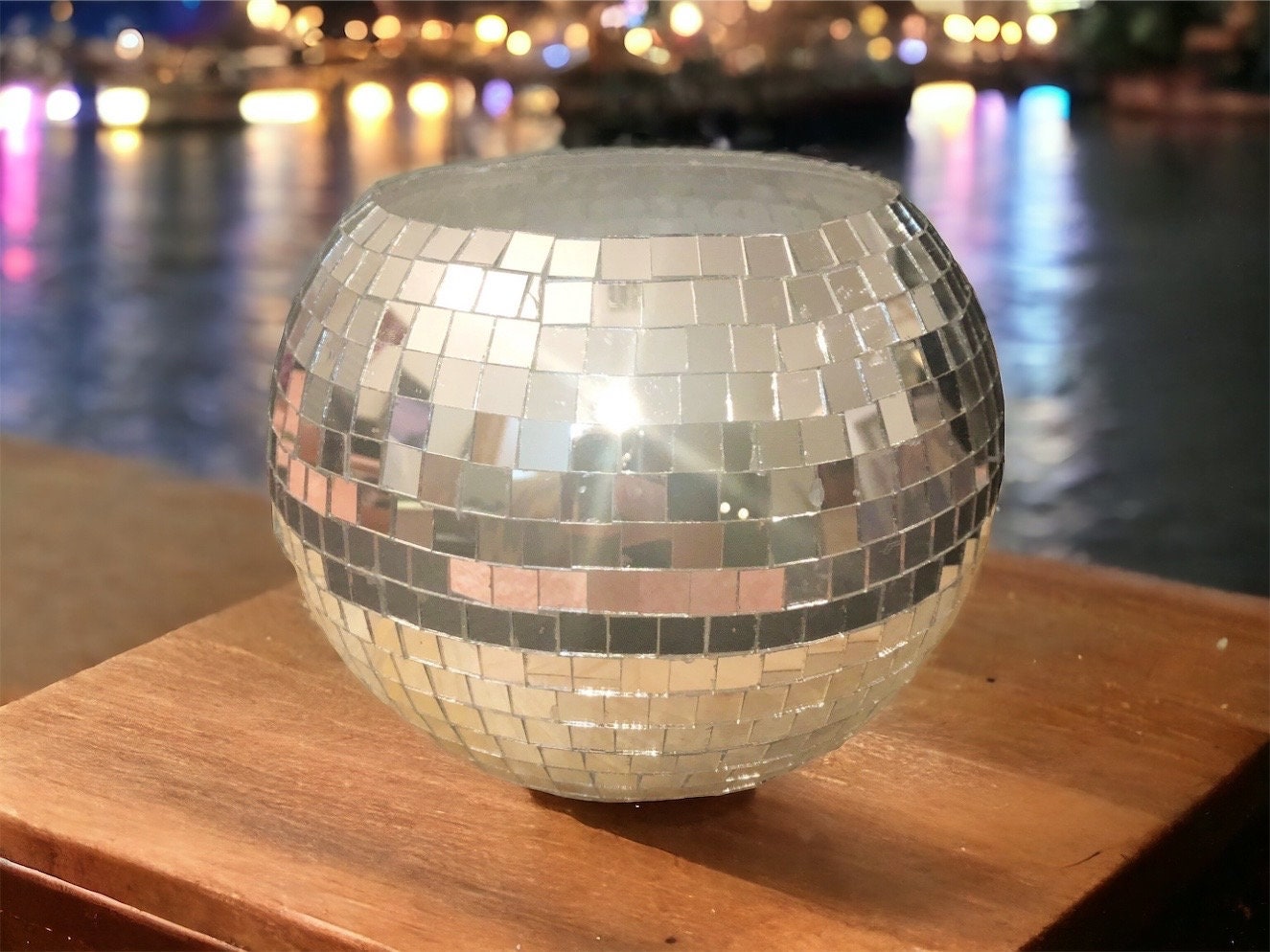 Handmade Disco Ball Planter / Free Shipping