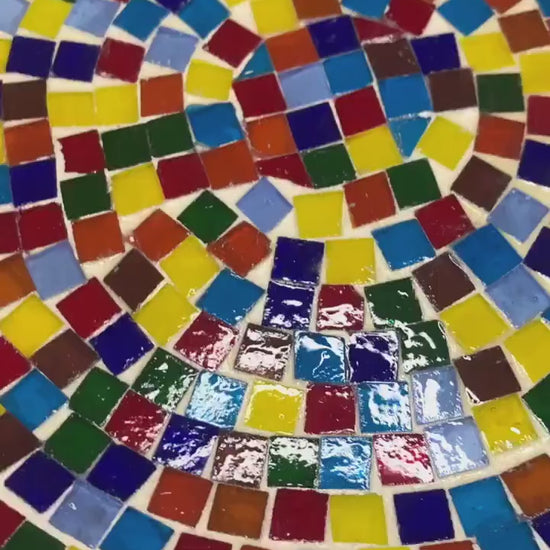 Rainbow Glass Decorative Plate