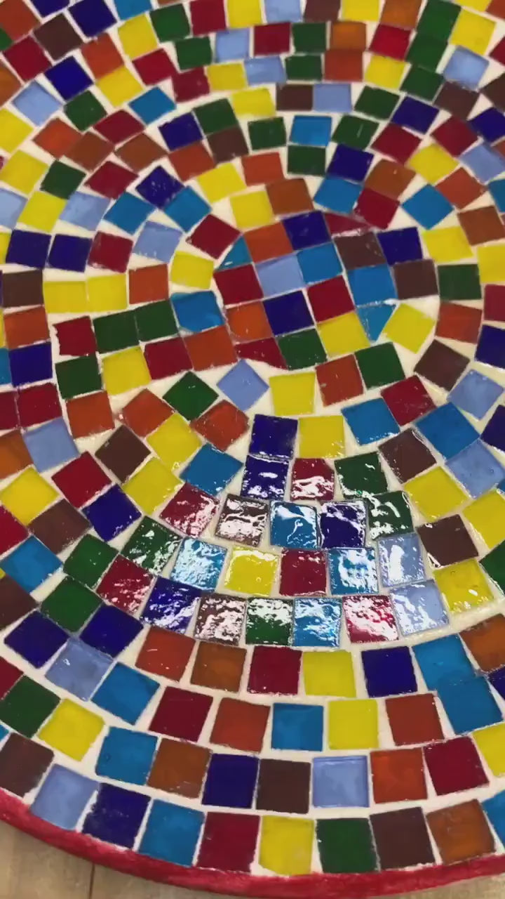 Rainbow Glass Decorative Plate