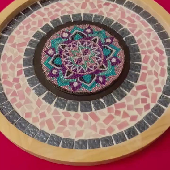 Large Wall Hanging, Mosaic Design, Original Handmade Artwork
