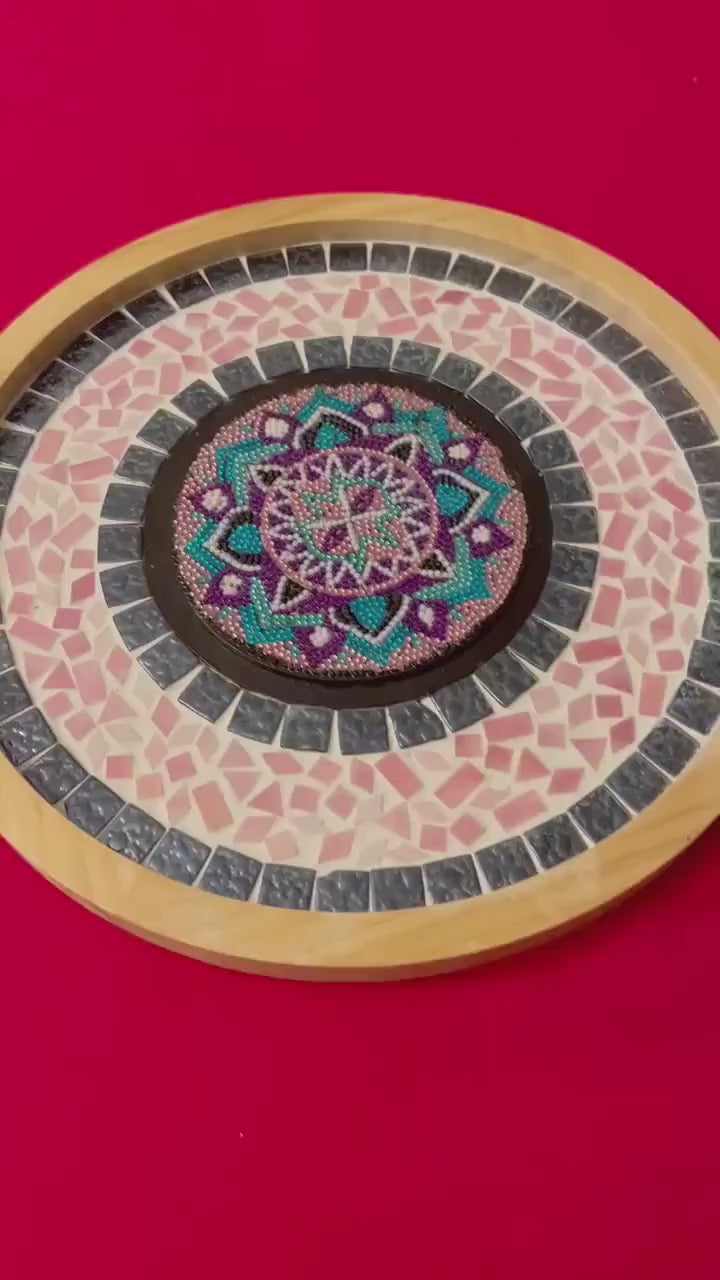 Large Wall Hanging, Mosaic Design, Original Handmade Artwork