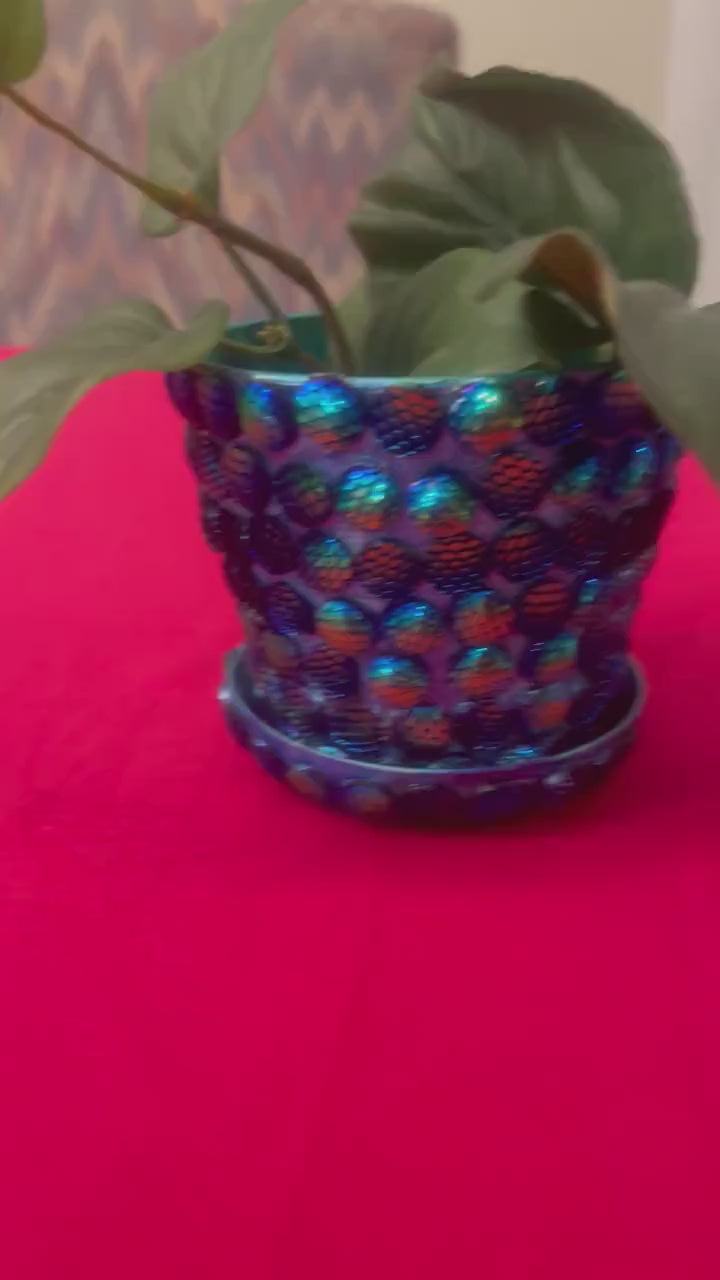 Blue/Purple Planter- Flower Pot- indoor Garden- Plant Lovers.